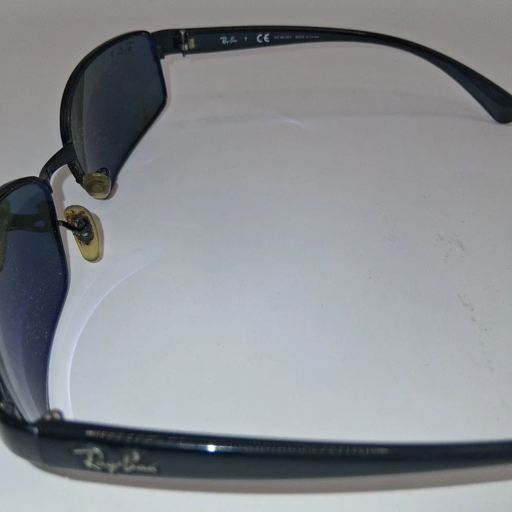 Ray-Ban Sunglasses Men's Black RB 3064 58mm Polarized Rectangle
